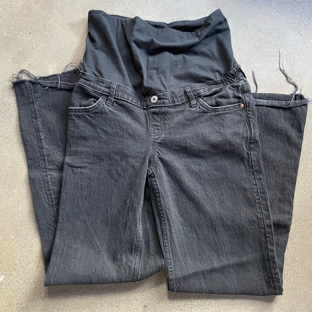 Mango Black Maternity Jeans